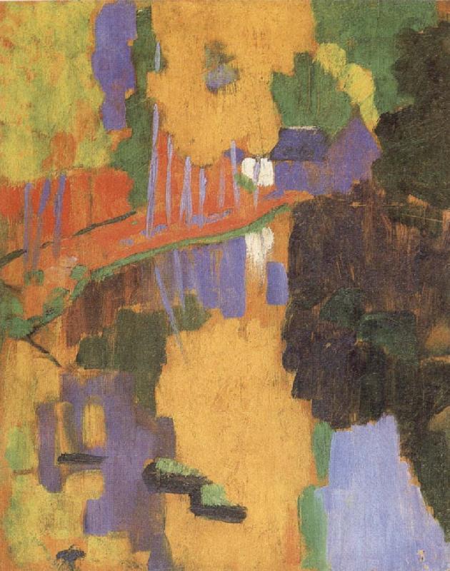 Paul Signac The River Aven at Bois d-Amour Sweden oil painting art